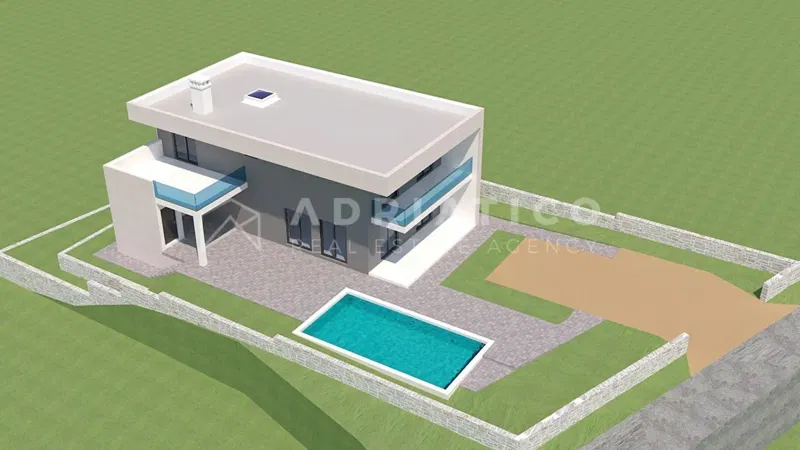 Rovigno,dintorni, casa indipendente con piscina in fase di costruzione – 3