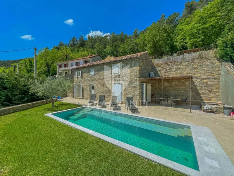Dintorni di Oprtalj, casa in pietra di design con piscina – 2