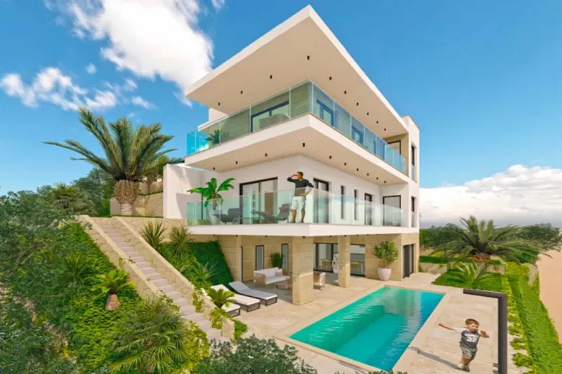 Building plot with project and panoramic sea view – 3