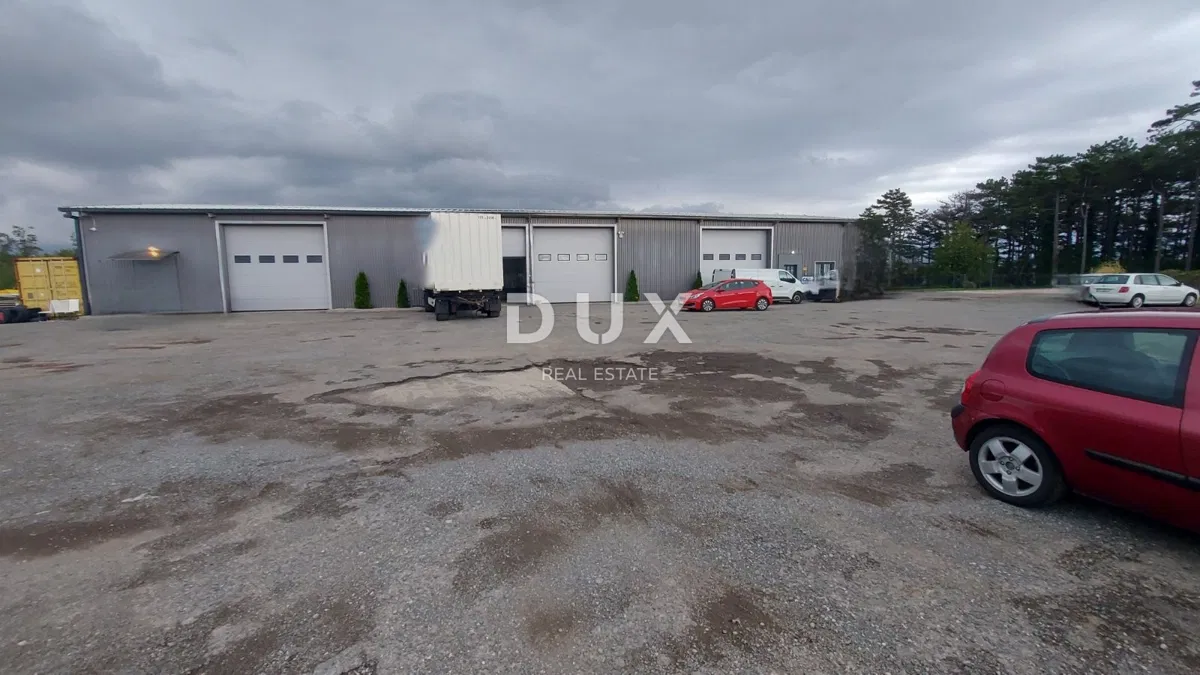 RIJEKA, ČAVLE - hospodárska budova 380 m2, na stavebnom pozemku o výmere 3763 m2
