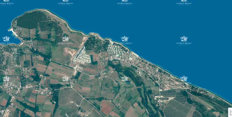 Istria, Crveni Vrh, terreno edificabile 630 m2, tutte le infrastrutture, vista mare – 2