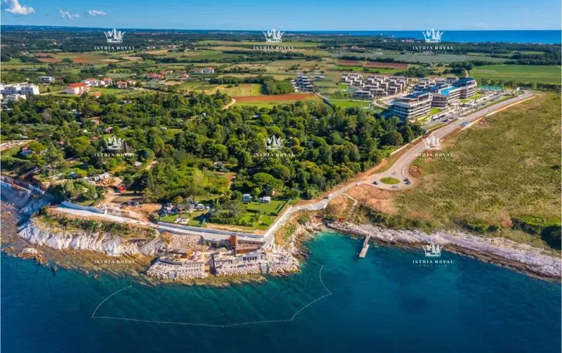 Istria, Crveni Vrh, terreno edificabile 630 m2, tutte le infrastrutture, vista mare – 3