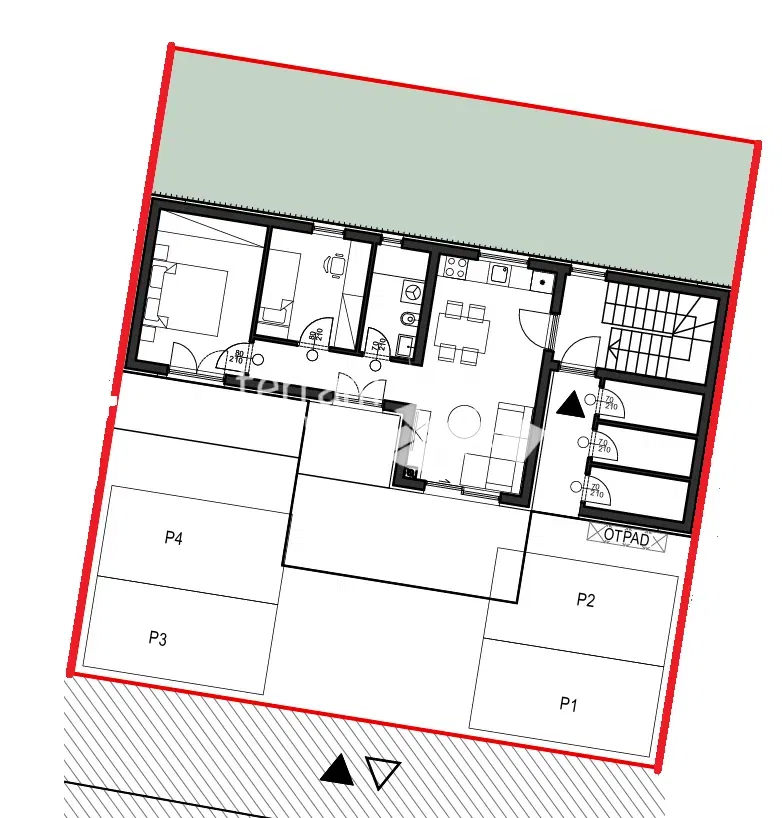 Istria, Pula, Busoler, apartment 64.05 m2, 2 bedrooms + living room with dining area, garden 50 m2, #for sale – 3