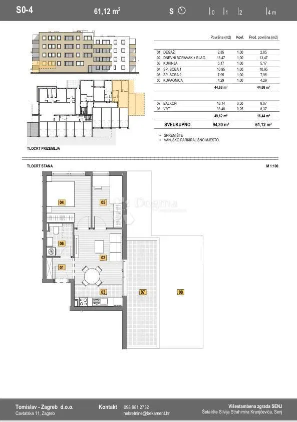 Flat Senj, 31,21m2 – 2
