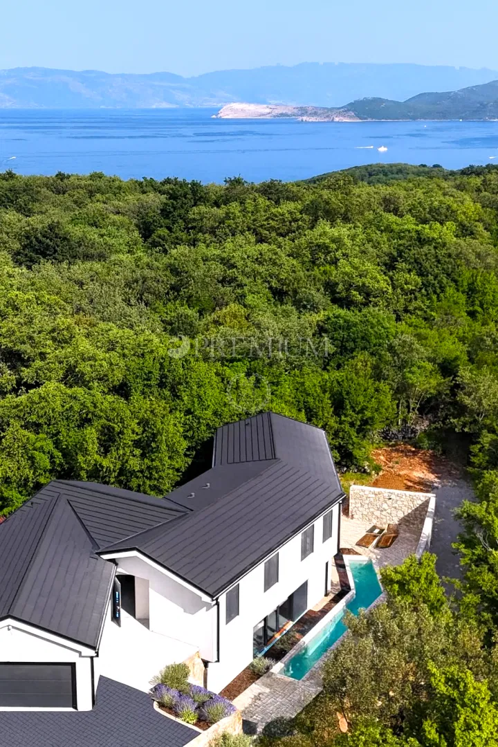 Vrbnik – ekskluzivna vila s bazenom, okružena šumom! – 2
