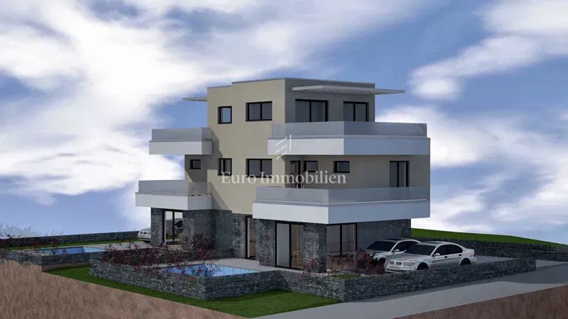 Bilice, Apartment with pool near the beach – 3