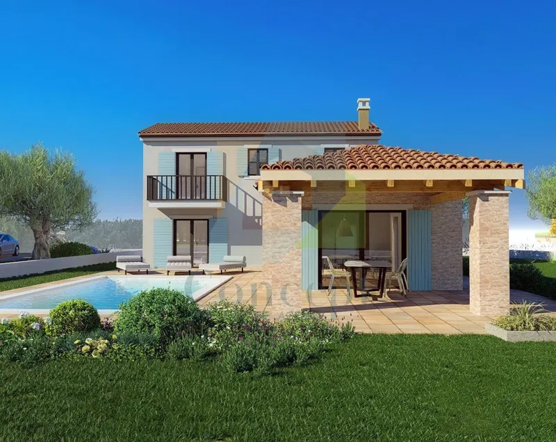 Poreč, Surroundings, Beautiful House with Pool and Sea View, 8 km from the Sea – 3