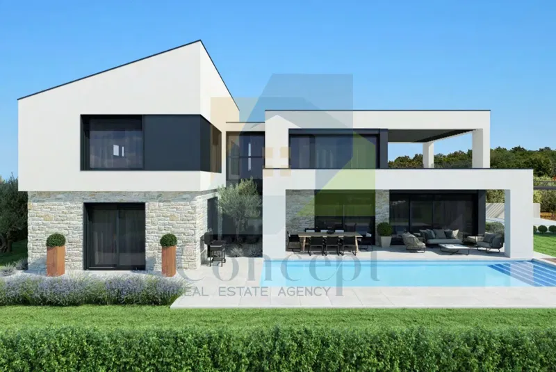 Poreč, Surroundings, Luxury Villa with Pool and Sea View, 5 km from the Sea – 3