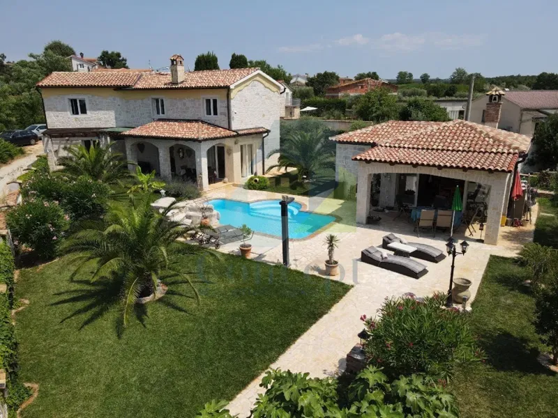 Poreč, Surroundings, Stone House with Pool and Sea View, 10 km from the Sea – 3
