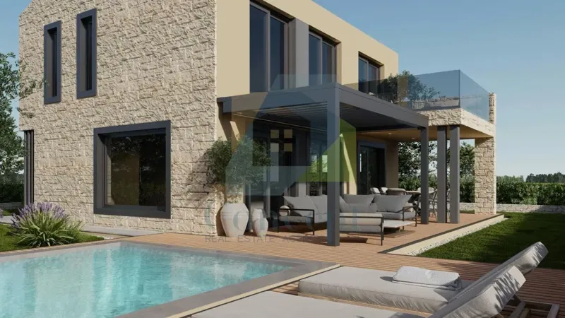 Poreč, Tar, Villa indipendente con piscina e vista mare, a 3 km dal mare – 2