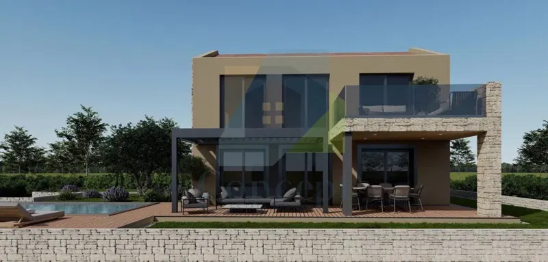 Poreč, Tar, Villa indipendente con piscina e vista mare, a 3 km dal mare – 3