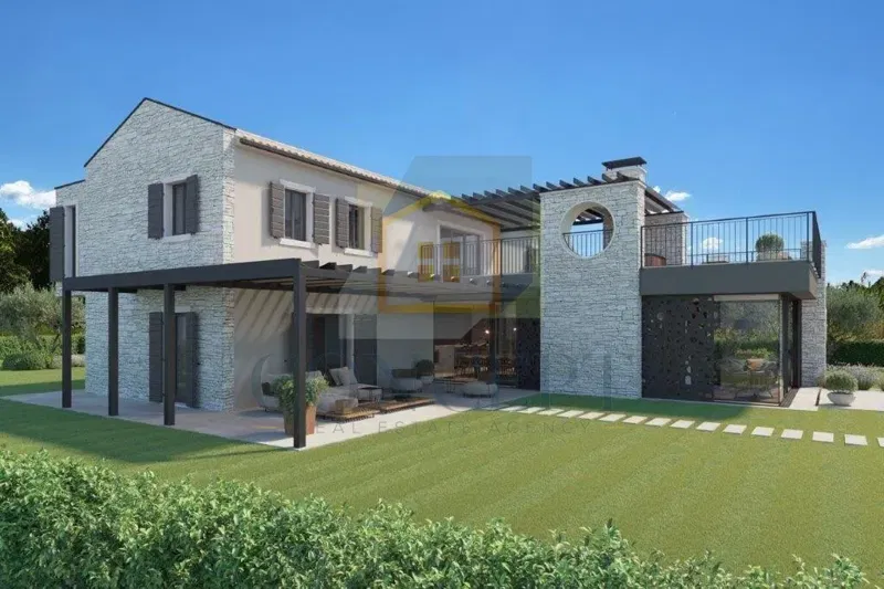 Poreč, Surroundings, Beautiful Modern Villa with Pool and Sea View, 13 km from the Sea – 2
