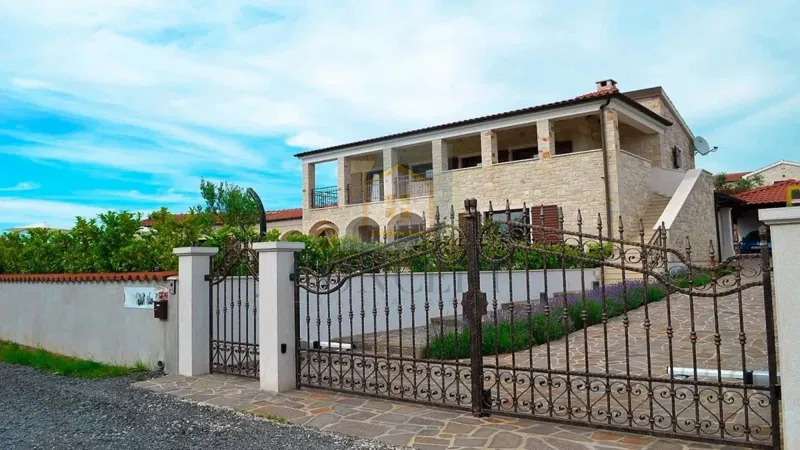 Poreč, Surrounding Area, Stone Villa with Pool in a Quiet Location and Sea View, 19 km from the Sea – 2