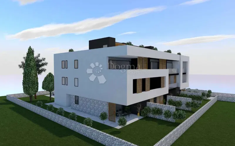 New building Privlaka – ground floor with loggia, 120 m from the sea – 3