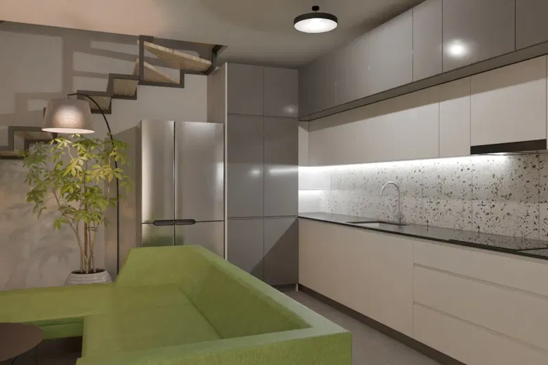 Modernly furnished two-bedroom apartment with parking – 3