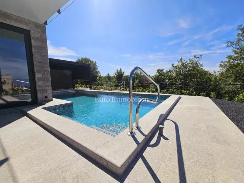 Malinska - new house with pool and sea view! – 2