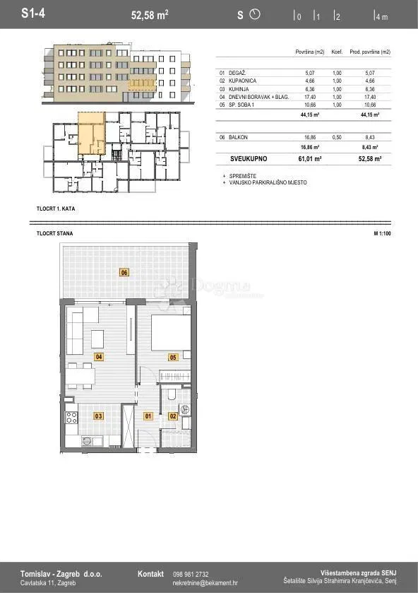 Allogio Senj, 31,21m2 – 2