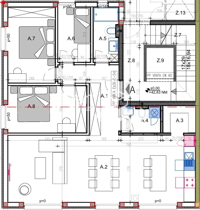 Pula, Veli vrh, ground floor apartment 111.82m2, garden 60m2, 3 bedrooms + dining room, NEW, #for sale – 2