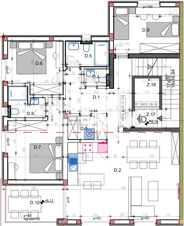 Istria, Pula, Veli vrh, apartment 112.87 m2, 3 bedrooms + dining room, second floor, elevator, garage, #for sale – 2
