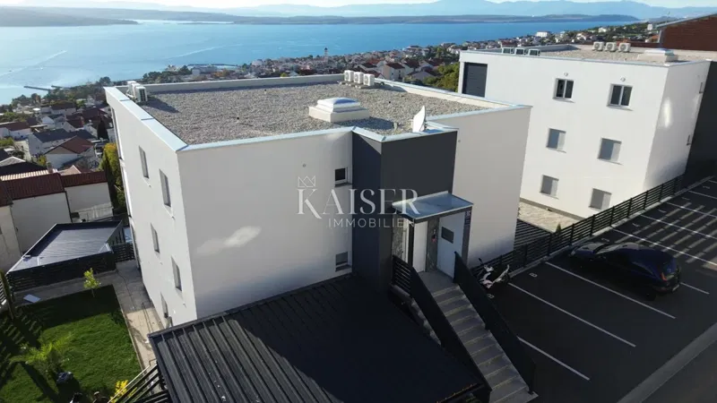 Crikvenica - apartman, 2 hálószoba + nappali, új épület kilátással, terasszal és parkolóval – 2