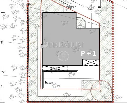 Punat – Stavbno zemljišče 595 m² s konceptnim načrtom! – 2