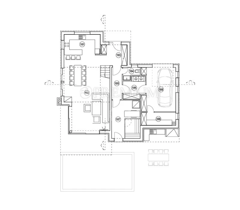 Punat – Stavbno zemljišče 595 m² s konceptnim načrtom! – 3