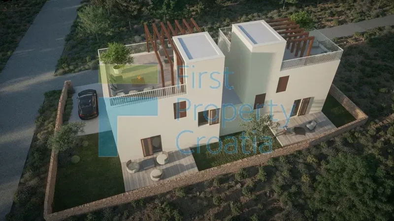 SI1680 – Modern ikerházak medencékkel Tribunjban, eladó – 3