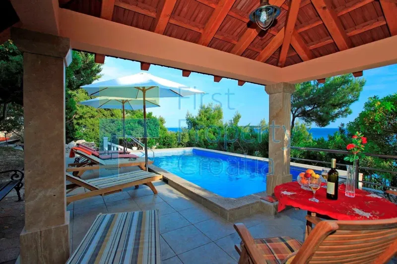 KO1629 - Stone villa placed right above the sea, Korčula, for sale – 3