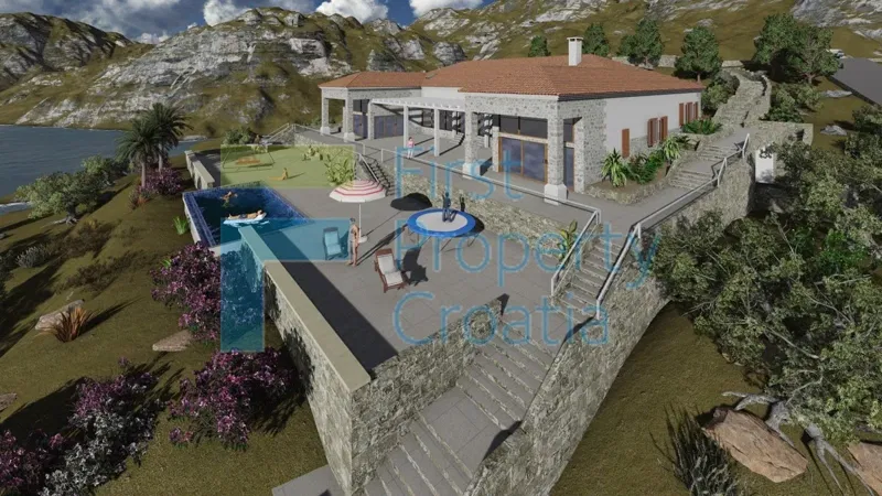 BR1489 - Two villas placed on large parcels in a bay, Brač, for sale – 3