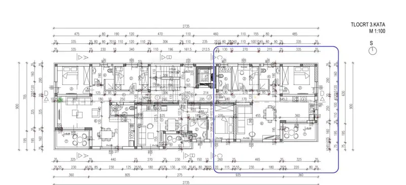 Torre, nuovo edificio, appartamento con 2 camere da letto – 2