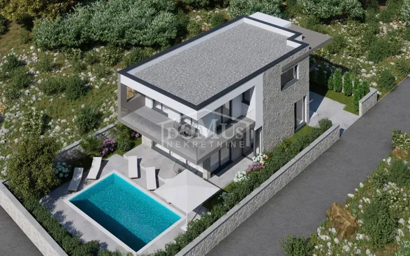 Murter, luxury villa of 187.78 m², first row by the sea – 2