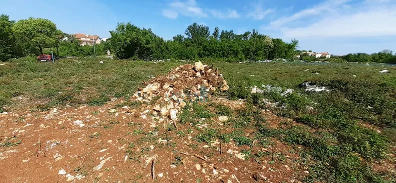 Otok Krk, western part of the island, Milohnić, land with a building permit, 1654 m2 in an excellent location, for sale – 2