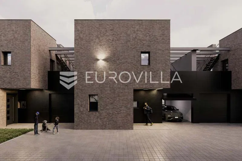 Zagreb, Maksimir, a modern house in a row, new building Remete Hills – 3