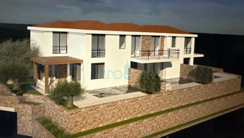 Njivice, isola di Krk, nuova costruzione, moderna casa a schiera, piscina, vendita – 2