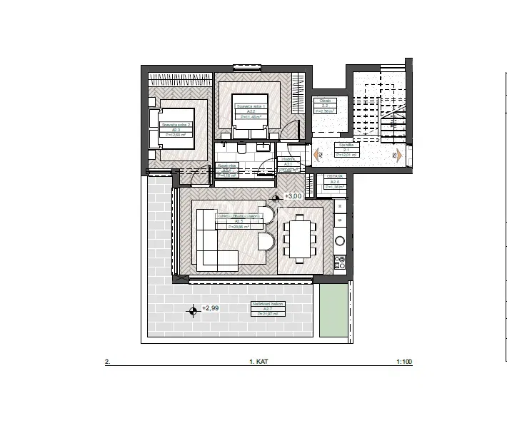 Opatija, Ičići, appartamento con due camere da letto, 71 m2, con terrazza, a 100 m dal mare. – 3