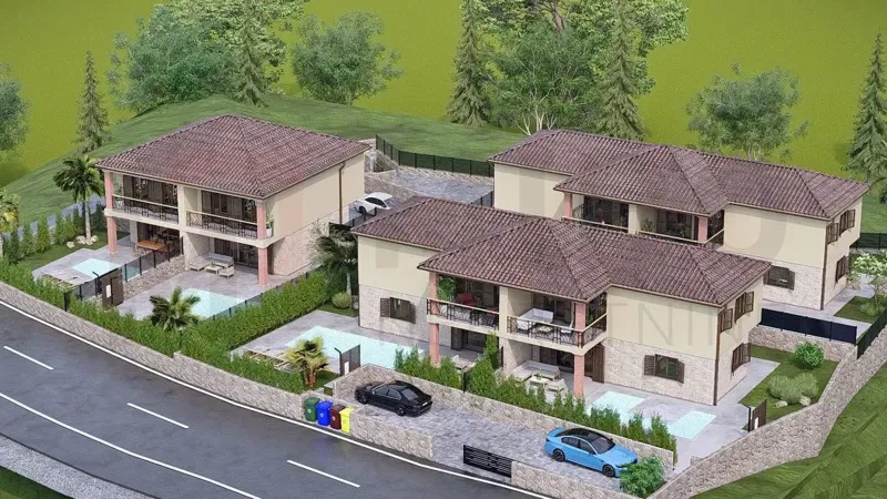 Krk, surroundings, building land with a project and a sea view! – 2