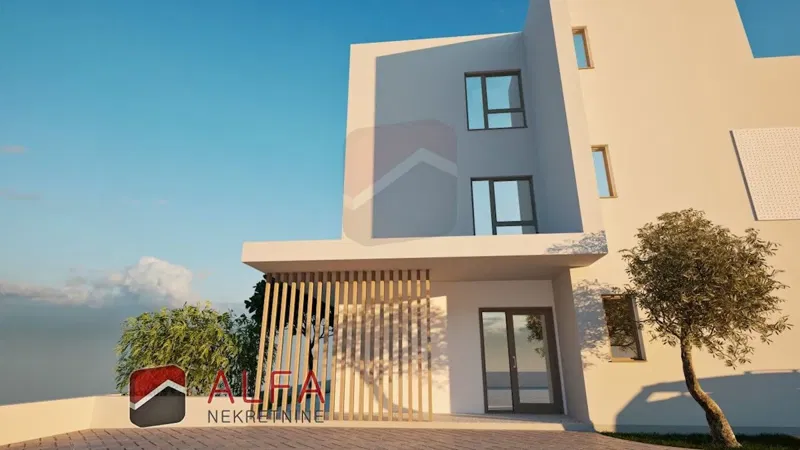 Croatia, Vodice – new two-level apartment for sale, swimming pool, garden, sea view – 2