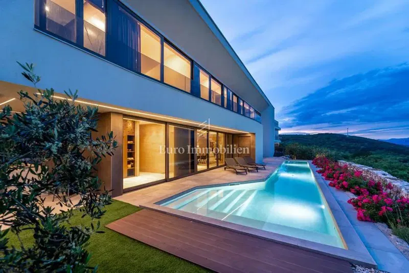 Krk – Villa Moderna di Lusso con Piscina e Vista Mare – 2
