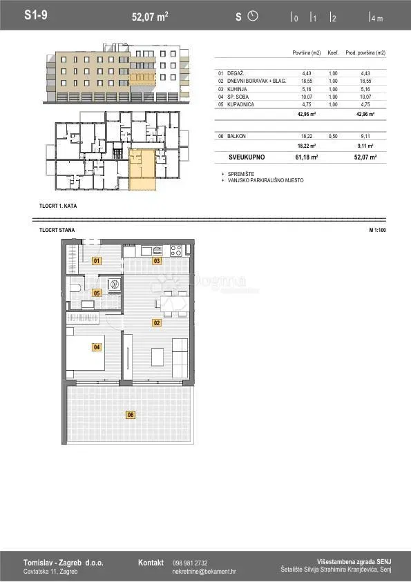 Allogio Senj, 31,21m2 – 2