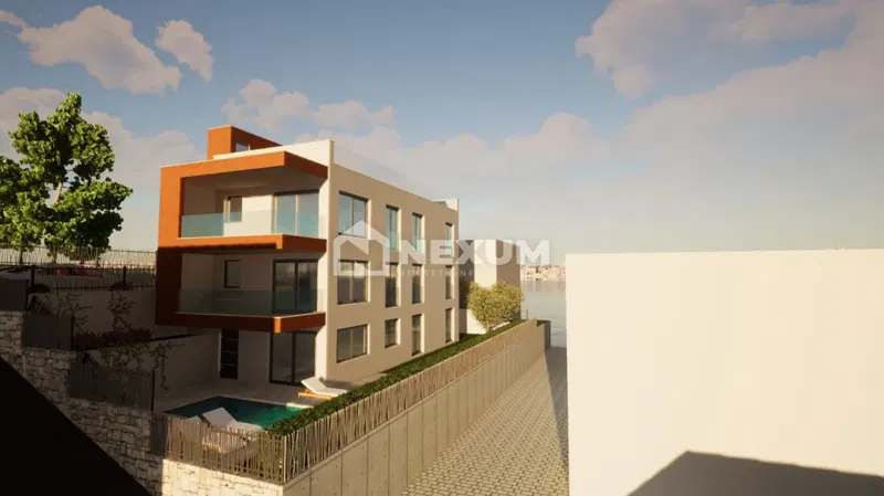 Luxury Three-Bedroom Apartment with Garden and Private Pool, 130 m from the Sea (Okrug Gornji) – 2