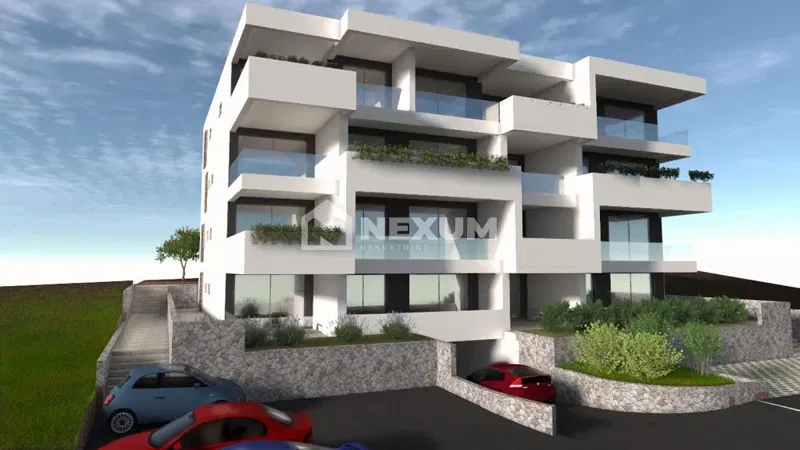 Two-Bedroom Apartment with a View, Terrace and Garage – Okrug Gornji – 2