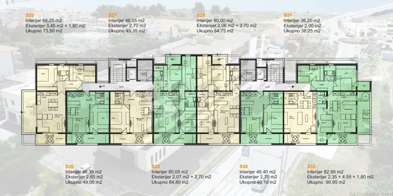 Allogio Travarica, Trogir, 73,50m2 – 3