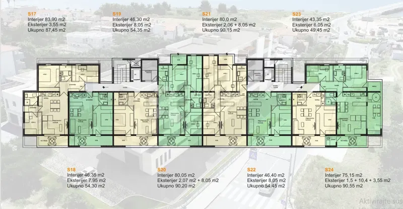 Allogio Travarica, Trogir, 54,30m2 – 3