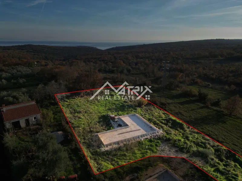 Marčana okolica, ekskluzivna vila z razgledom na morje, nedokončana gradnja – 2