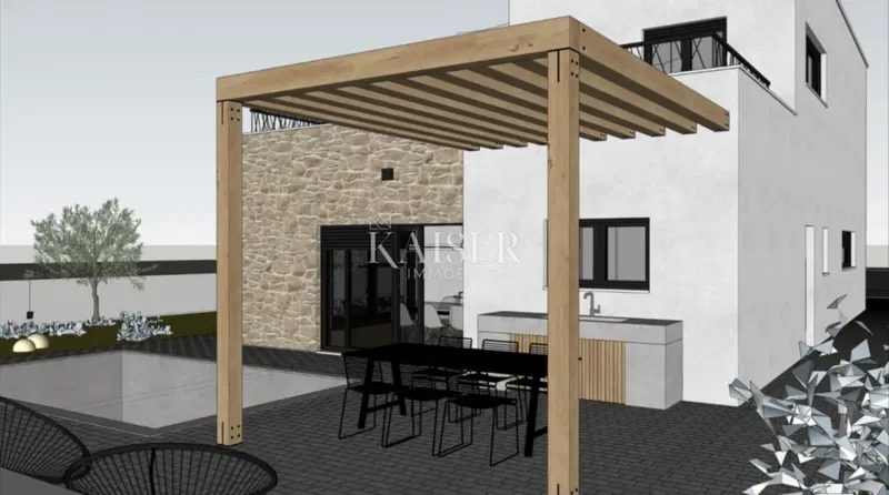Vodice-Modern two-storey villa with garage and spacious terraces – 3