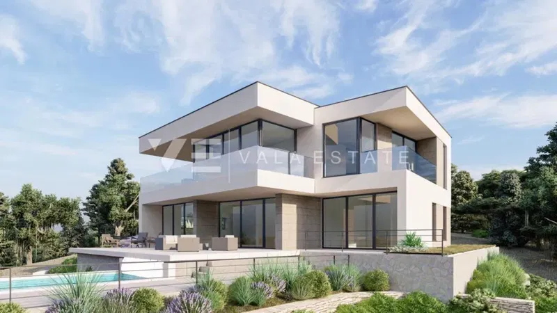 MODERN VILLA IN A QUIET ENVIRONMENT WITH A SWIMMING POOL AND SEA VIEW – 2