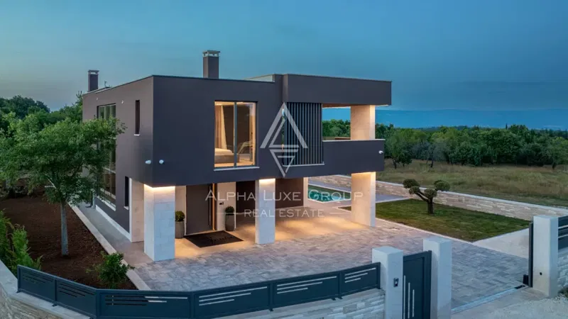 Isztria, Krnica: Modern villa tengeri panorámával – 3