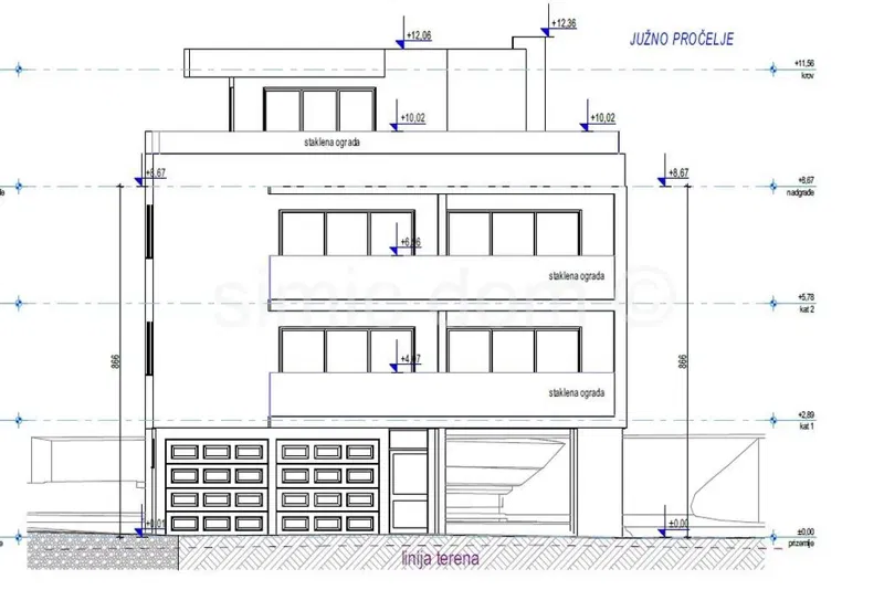 Penthouse apartment with garage near the beach, Kastela – 2