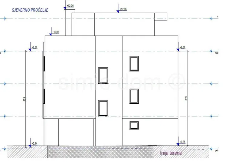 Penthouse apartment with garage near the beach, Kastela – 3