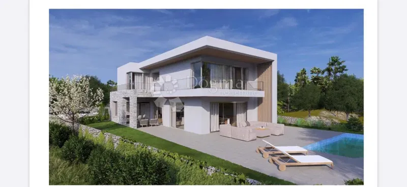 Building plot 554 m² with a project for a modern villa with a swimming pool – 2